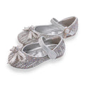 DOE A DEAR: PEARL & RHINESTONE FLAT SHOES