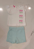 CLAIRE & CHARLIE : Tulip Short Set