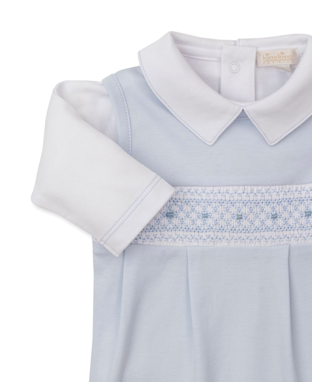 KISSY KISSY: Infant Boys Embroidered Overall Set