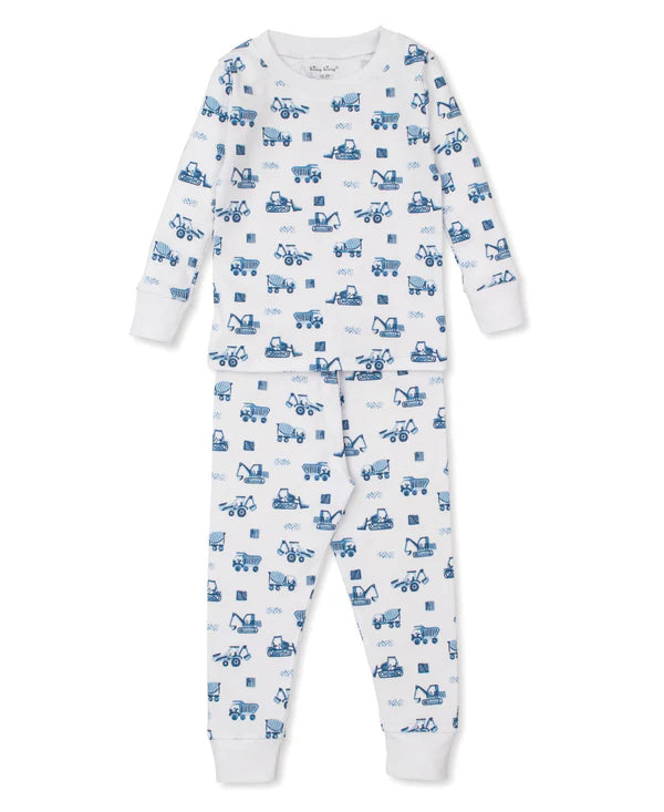 KISSY KISSY : CONSTRUCTION TRUCK PAJAMA SET SNUG PRINT