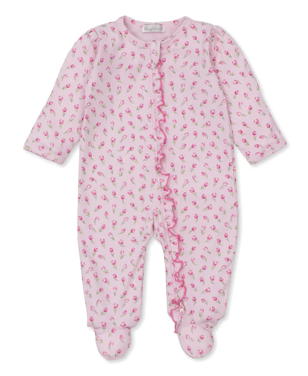 KISSY KISSY : TULIP BLOSSOMS-FOOTIE W/ZIP