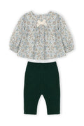 DR. KID : 2 PC SET - BLOUSE & LEGGINGS ENCHANTED FLOREST