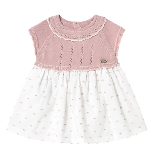 MAYORAL: KNIT COTTON DRESS