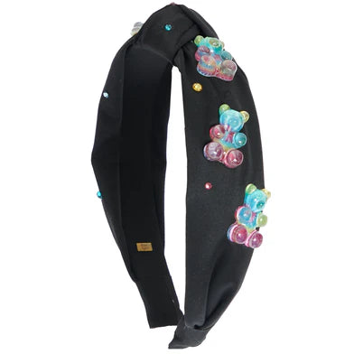 BARI LYNN: CRYSTALLIZED 3D LARGE GUMMY BEAD KNOT HEADBAND