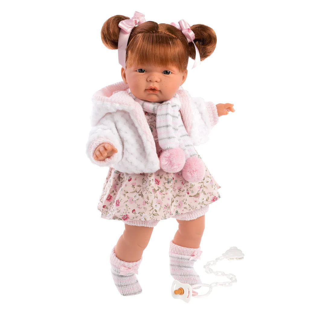 LLORENS DOLLS : MADELINE 15 Inch Soft Body Baby Doll with Pacifier and Cries