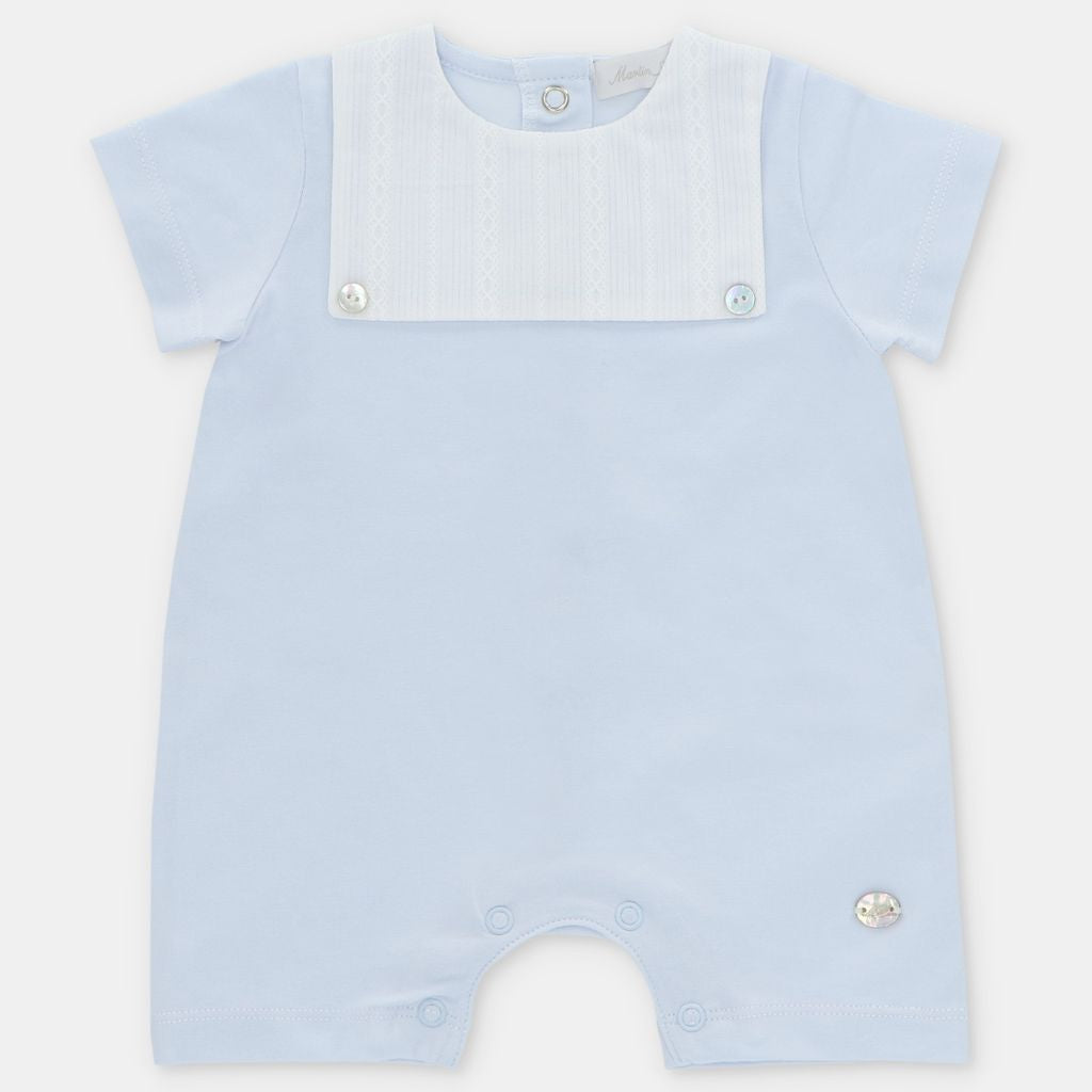 Martin Aranda: Short Romper Interlock Cotton Cloud