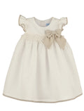 LULI & ME : Linen Honey Comb Dress - Ivory
