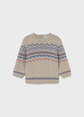 MAYORAL: BABY JACQUARD SWEATER AND BABY JOGGER JEANS