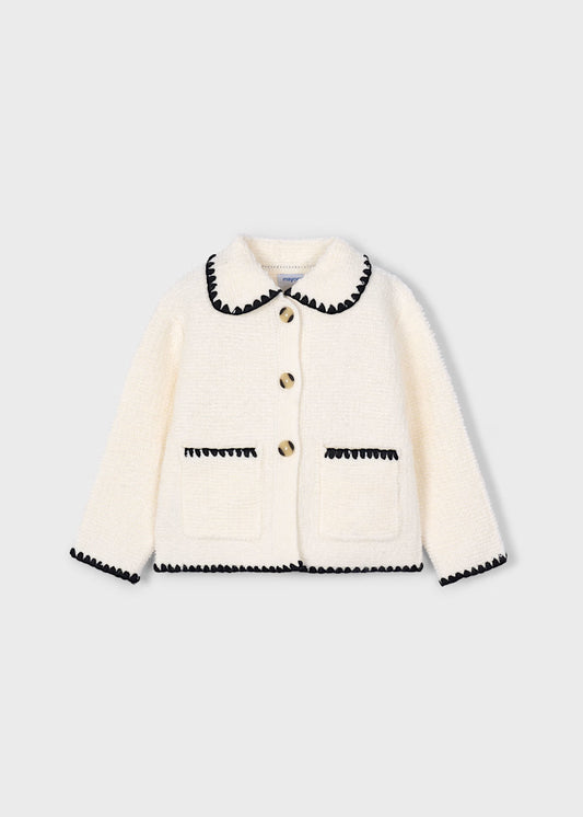 MAYORAL: Girl's looped knit jacket