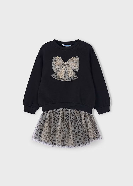 MAYORAL: Girl's tulle skirt and sweatshirt set
