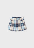 MAYORAL: SWEATER AND PLAID SHORTS SET