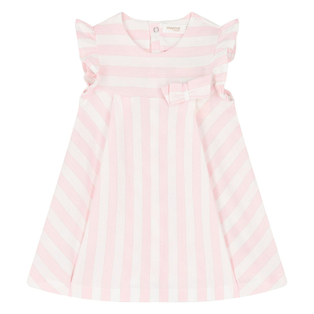 MAYORAL: Striped Pink Flow Dress