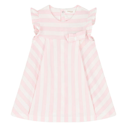 MAYORAL: Striped Pink Flow Dress