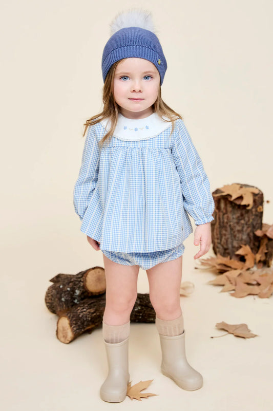 MARTIN ARANDA: "HALLIE" set dress & matching bloomer printed