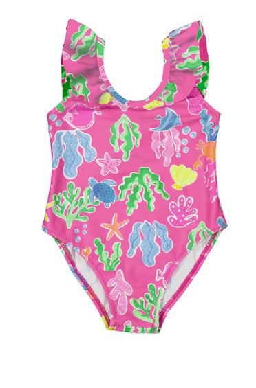 MAYORAL: SEA Swimsuit Fucsia
