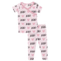 KICKEE : PRINT SHORT SLEEVE SCALLOP KIMONO PAJAMA SET
