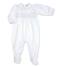 BABY THREADS : PINK DOTS FOOTIE