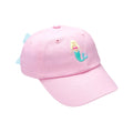 BITS & BOWS : PINK MERMAID BOW BASEBALL HAT
