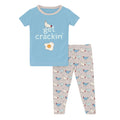 KICKEE : SHORT SLEEVE GRAPHIC TEE PAJAMA SET