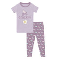 KICKEE : SHORT SLEEVE GRAPHIC TEE PAJAMA SET