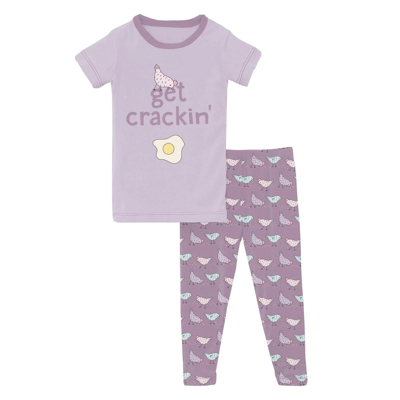 KICKEE : SHORT SLEEVE GRAPHIC TEE PAJAMA SET
