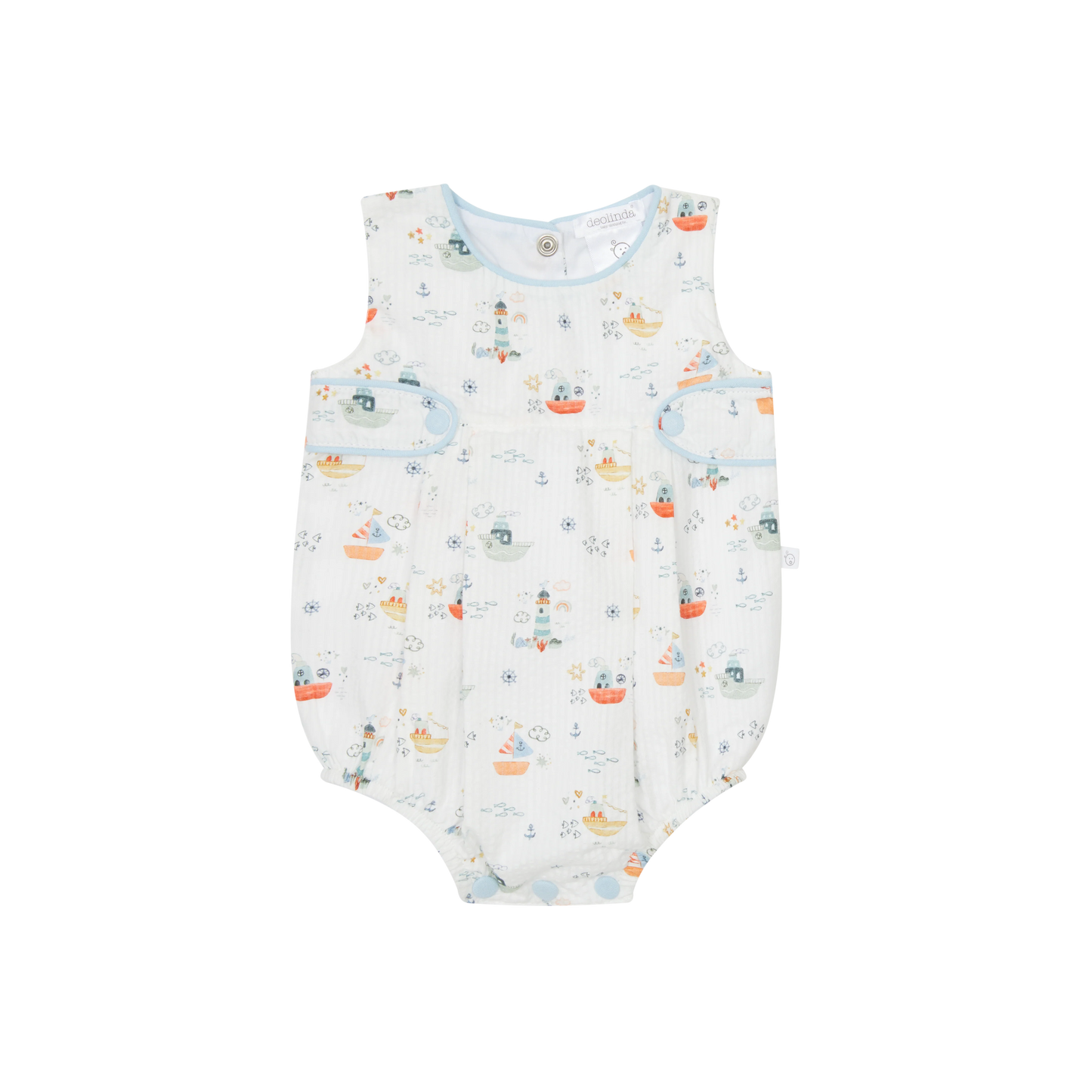 White Bear Print Romper