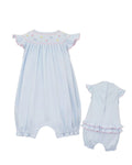 PETIT BEBE : Lisa Blue Romper