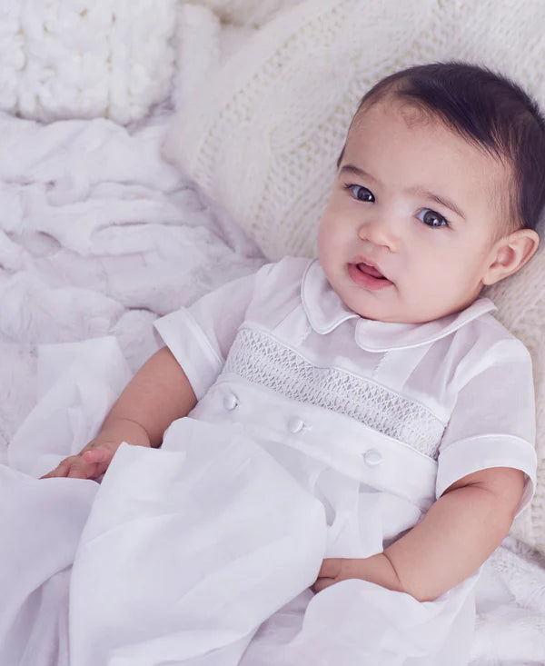 KISSY KISSY: PHILLIP S/S Pima Cotton Converter Gown & Hat Set