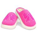 ISCREAM: PINK COZY BOWS SLIPPERS