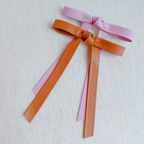 ELLISON + YOUNG : PREPPY STRUCTURED BOW HAIR CLIP