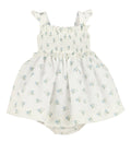 SOPHIE & LUCAS : WATERCOLOR FLORA SMOCK SUNDRESS ORANGE