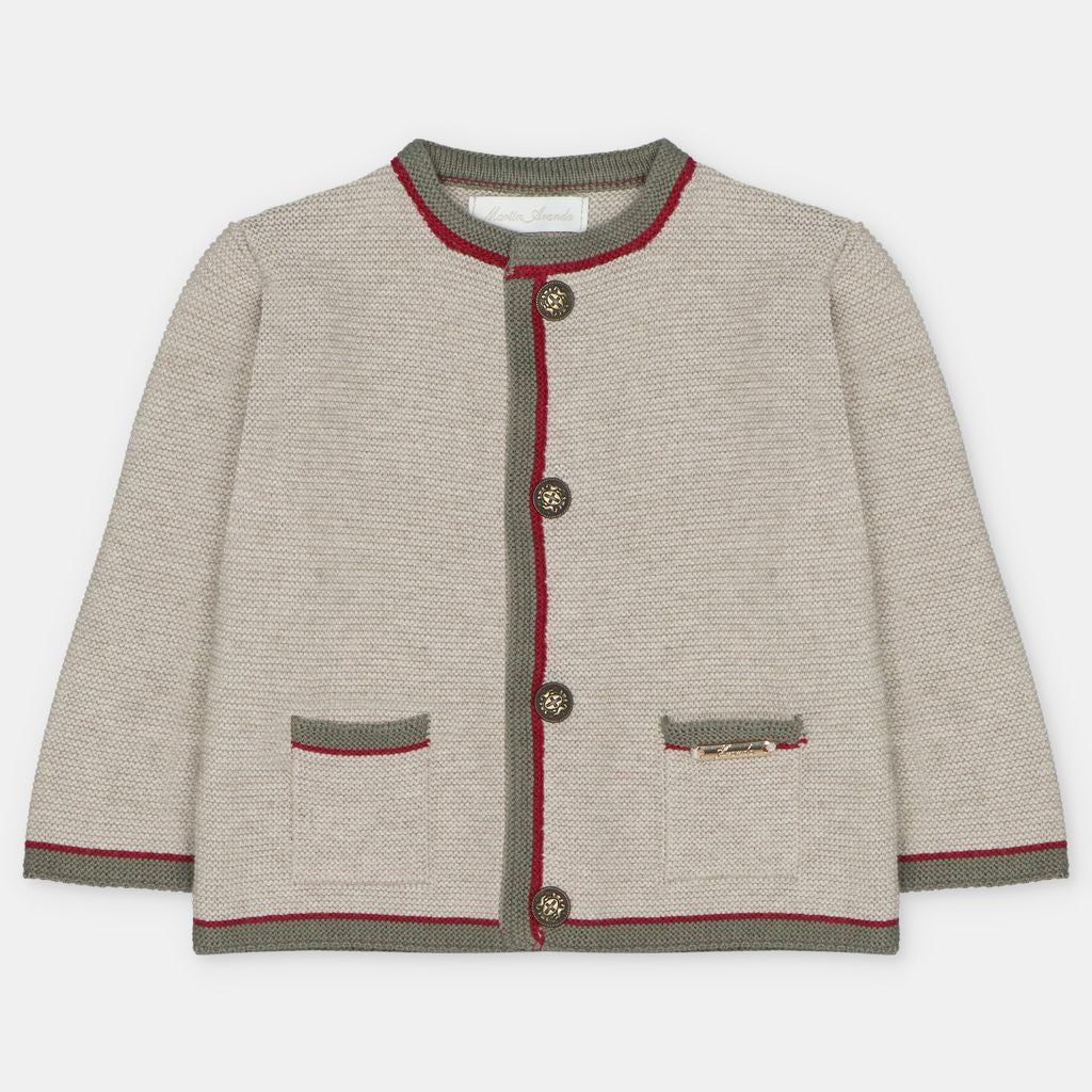 Martin Aranda : Cardigan in Sweater Knit Cotton Blend