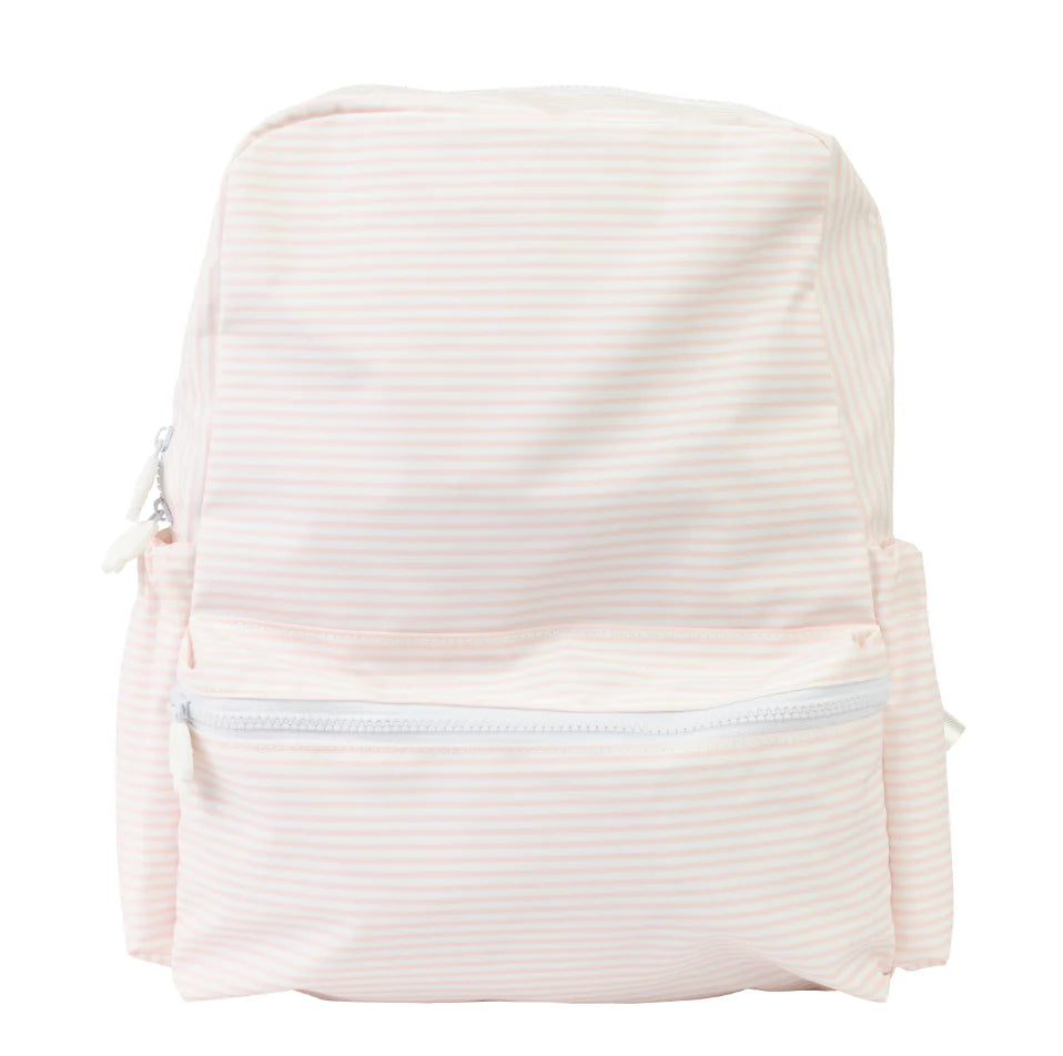 APPLE OF MY ISLA : SMALL / PINK STRIPE BACKPACK