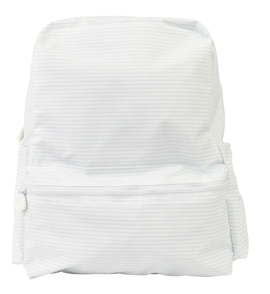 APPLE OF MY ISLA: THE BACKPACK Large/Light Blue Stripe