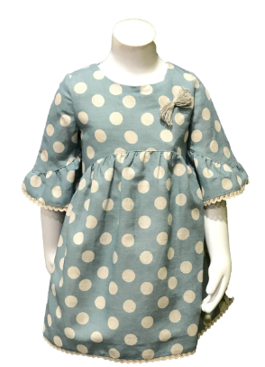 JOSE VARON: POLKA DOT DRESS