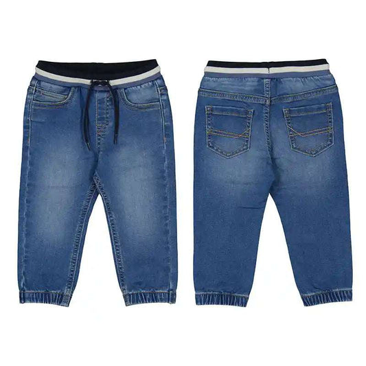 MAYORAL: SOFT DENIM JOGGERS