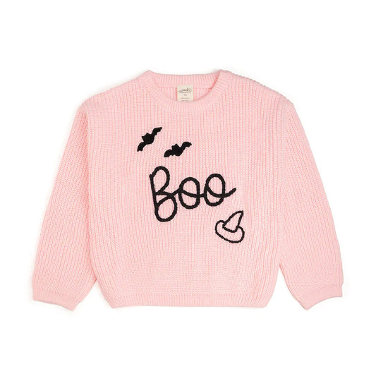 SWEET WINK: BOO BAT HALLOWEEN KNIT SWEATER