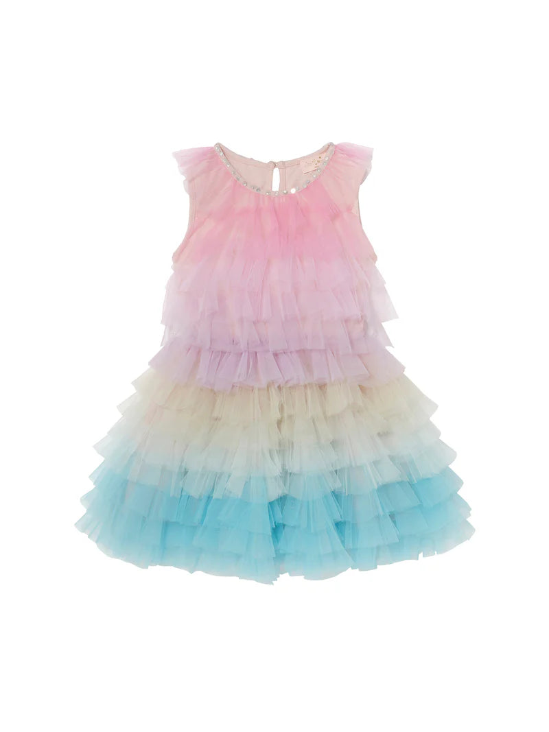 TUTU DU MONDE: BEBE RAINBOW REVERIE TULLE DRESS