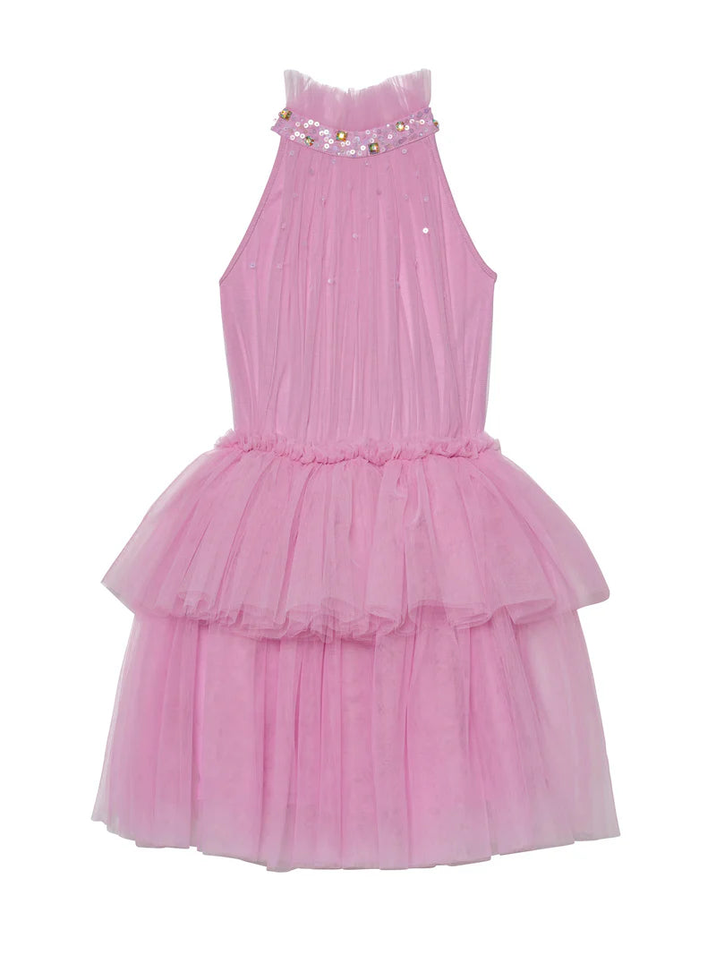 TUTU DU MONDE: Lilac Chiffon Halter Dress