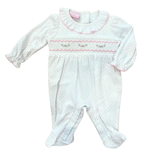 Pink White Dot Onesie