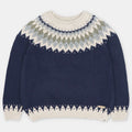 Martin Aranda : Sweater w/Jacquard in Sweater Knit Cotton
