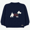 Martin Aranda : Sweater w/Schnauzer in Sweater Knit Cotton