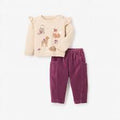 ELEGANT BABY: WOODLAND FAMILY SWEATER & VELVETEEN PANTS