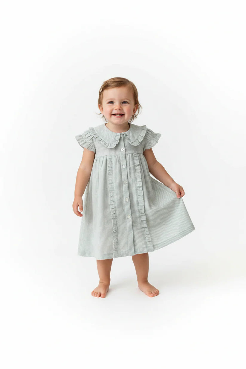 YB: Stripe Collar Dress