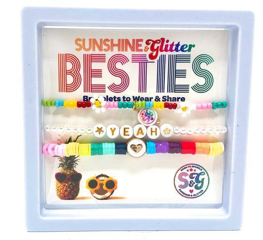 SUNSHINE & GLITTER: BESTIES YEAH BRACELETS SETS
