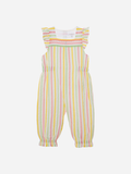 Patachou : Girl Striped Pastel Romper