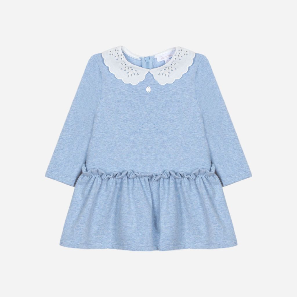 PATACHOU: BLUE KNIT GIRL DRESS