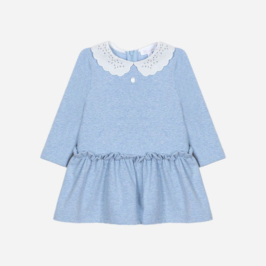 PATACHOU: BLUE KNIT GIRL DRESS