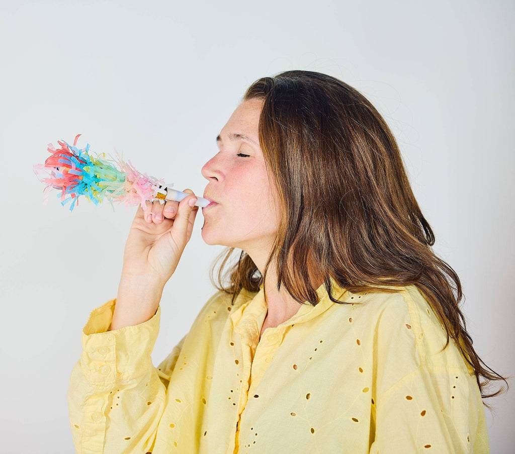 PACKED PARTY: Frill Seeker Fringe Confetti Party Blowers (6 ct)