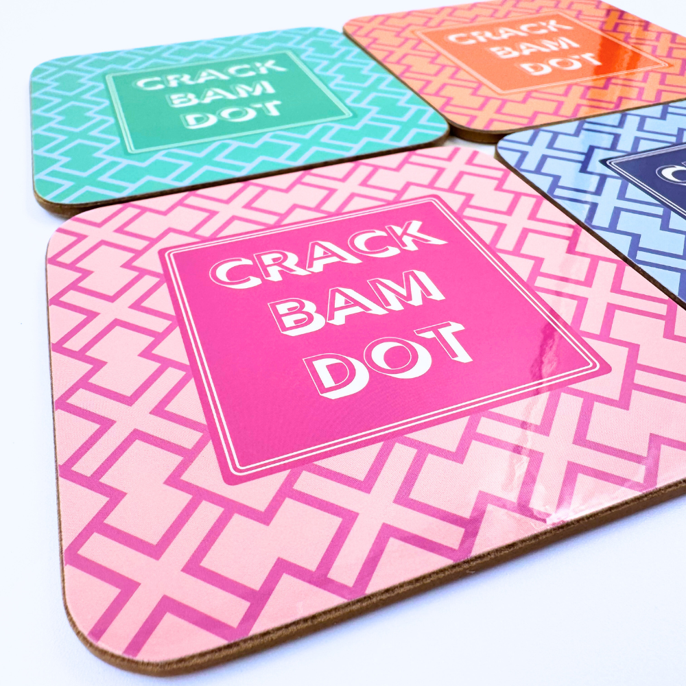 Mahjong Coasters Set of 4